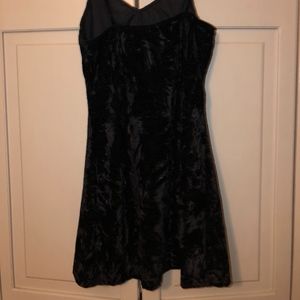 Black faux suede dress!